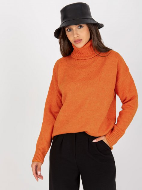 Sweter-LC-SW-0331.89P-ciemny pomarańczowy