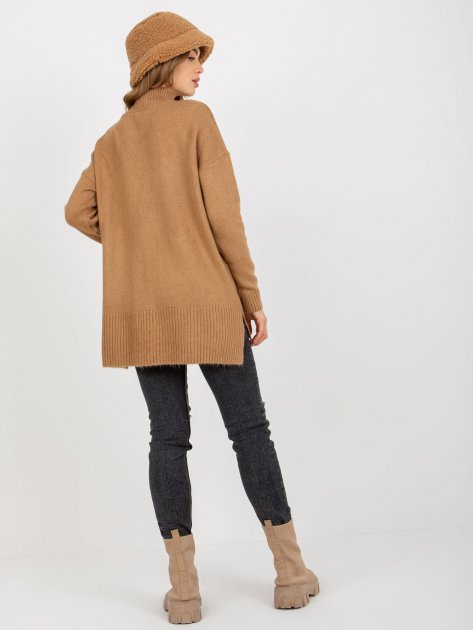 Sweter-RV-SW-7051.95P-camelowy