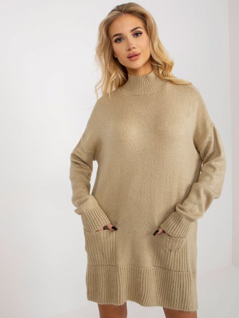 Sweter-RV-SW-7051.95P-beżowy