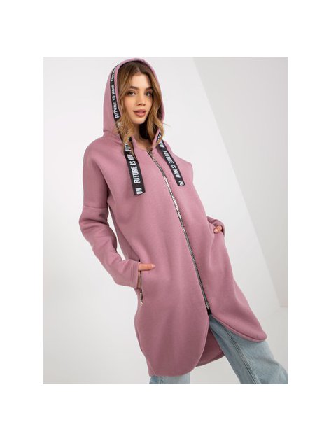 Bluza-RV-BL-6683.00P-ciemny różowy