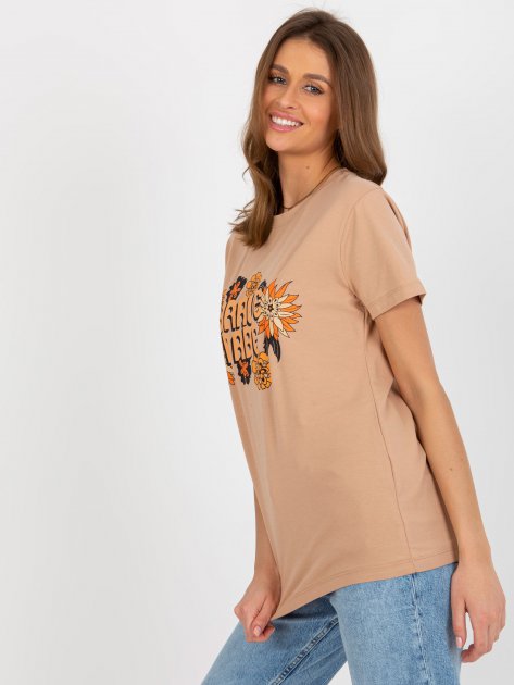 T-shirt-FA-TS-8385.07-camelowy