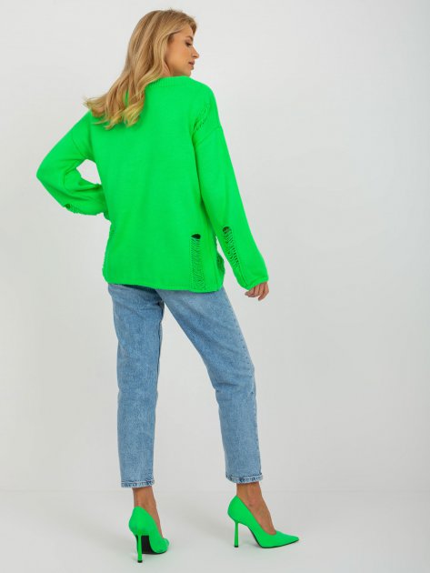 Sweter-BA-SW-8043.03-fluo zielony