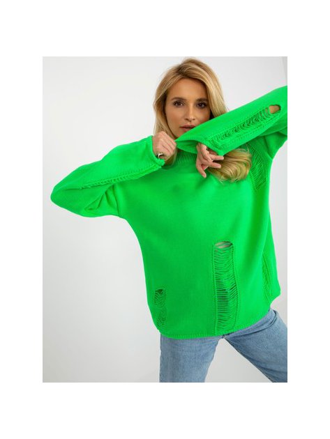 Sweter-BA-SW-8043.03-fluo zielony