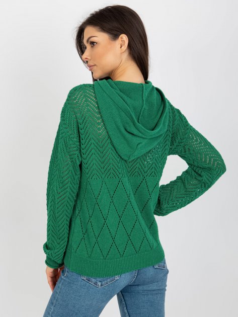 Sweter-BA-SW-2003.51P-ciemny zielony