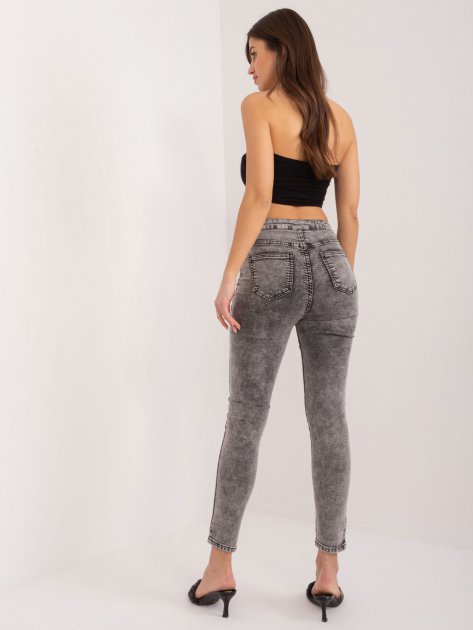 Spodnie jeans-NM-SP-M516.38P-ciemny szary