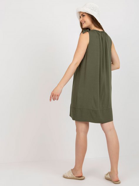 Sukienka-TW-SK-BI-89923.29-khaki