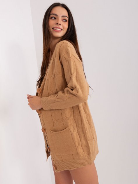 Sweter-AT-SW-2241.36P-camelowy