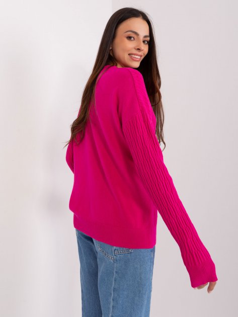 Sweter-AT-SW-2338.14P-fuksjowy