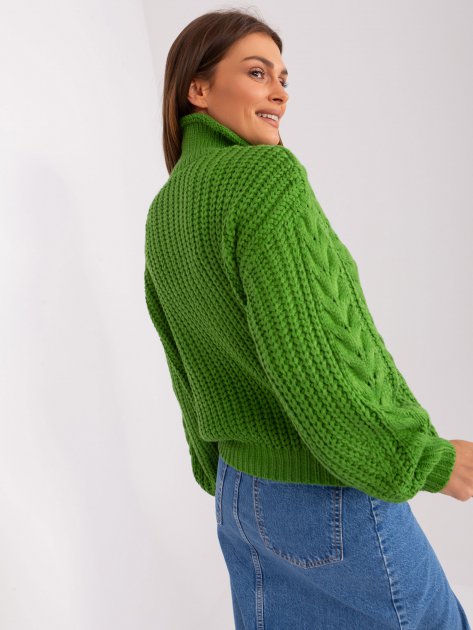 Sweter-AT-SW-2350.91P-zielony