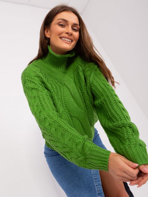 Sweter-AT-SW-2350.91P-zielony