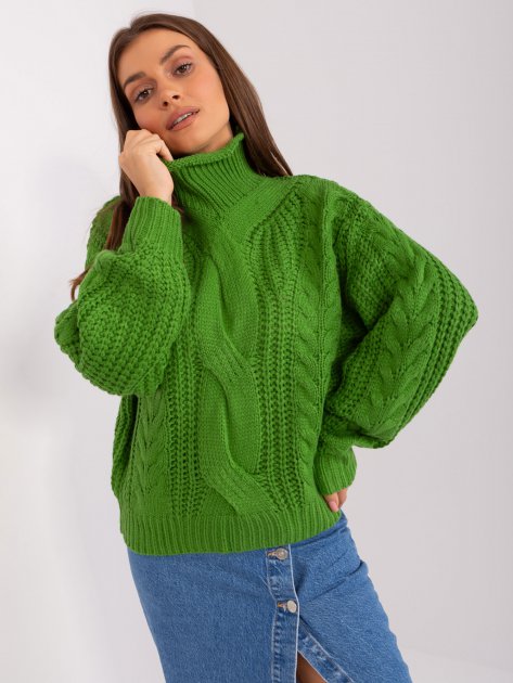 Sweter-AT-SW-2350.91P-zielony