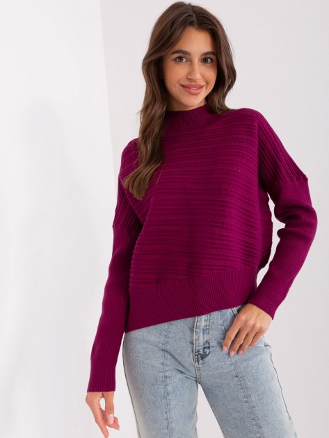 Sweter-AT-SW-2368.36X-fioletowy