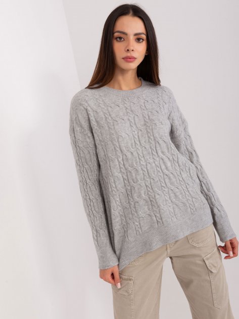 Sweter-AT-SW-2335-1.68P-szary