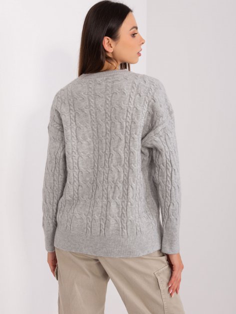 Sweter-AT-SW-2335-1.68P-szary