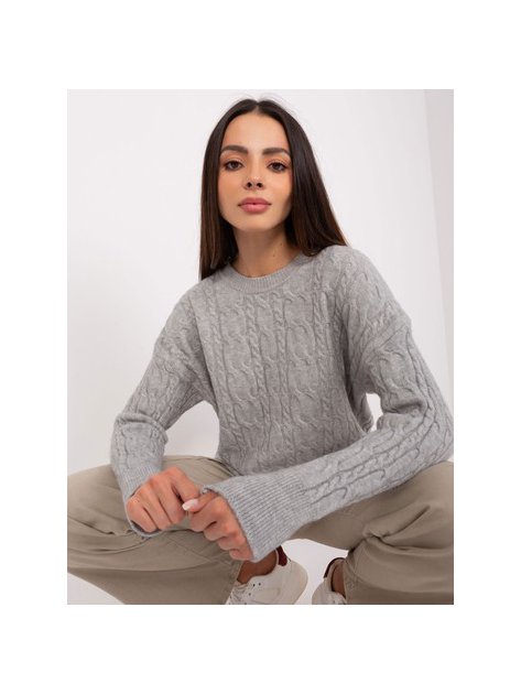 Sweter-AT-SW-2335-1.68P-szary