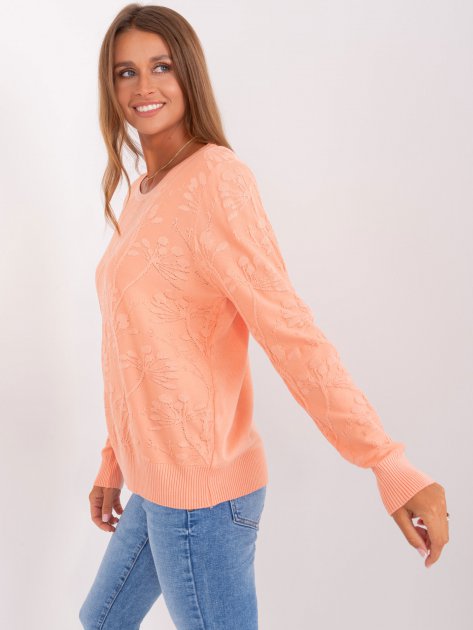 Sweter-AT-SW-2231.99P-brzoskwiniowy