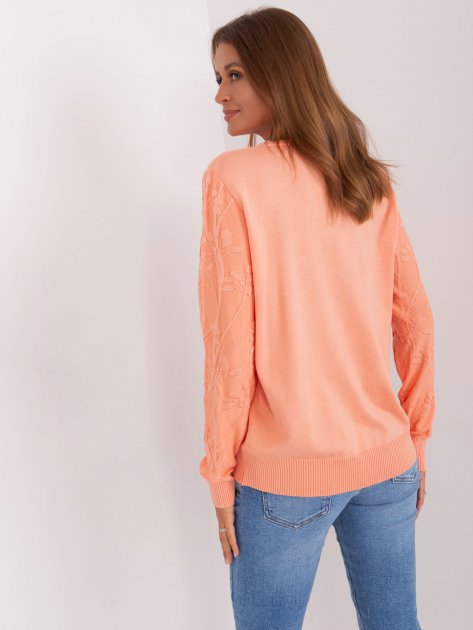 Sweter-AT-SW-2231.99P-brzoskwiniowy