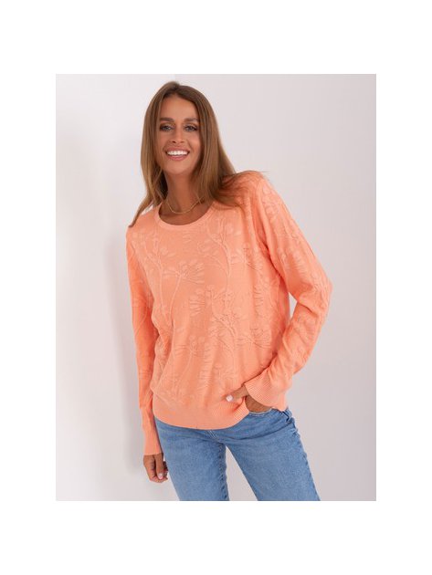 Sweter-AT-SW-2231.99P-brzoskwiniowy