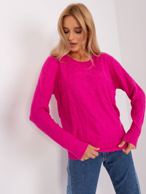 Sweter-AT-SW-2231.99P-fuksjowy