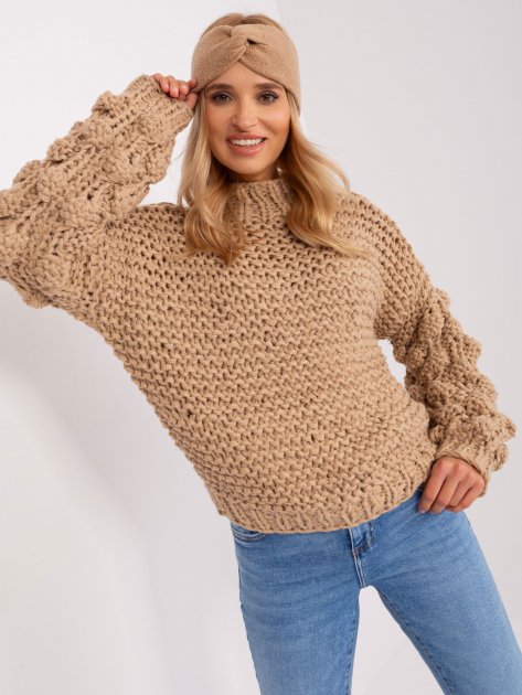 Sweter-AT-SW-2382.97P-beżowy