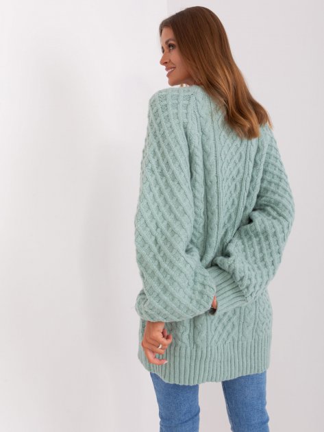 Sweter-AT-SW-2367-2.64P-mietowy