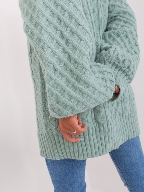 Sweter-AT-SW-2367-2.64P-mietowy