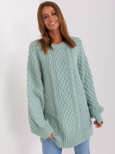 Sweter-AT-SW-2367-2.64P-mietowy