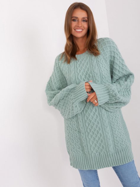 Sweter-AT-SW-2367-2.64P-mietowy