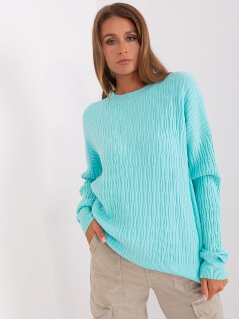 Sweter-AT-SW-2338.14P-mietowy