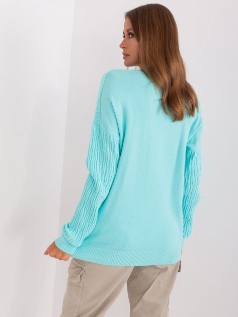 Sweter-AT-SW-2338.14P-mietowy