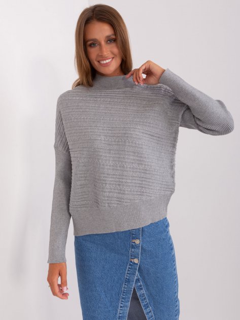 Sweter-AT-SW-2368.36X-szary