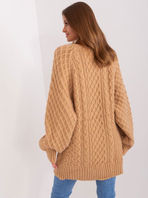 Sweter-AT-SW-2367-2.64P-camelowy