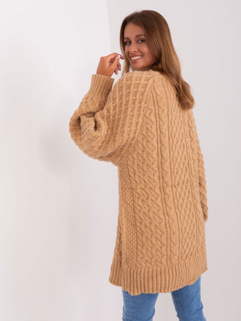 Sweter-AT-SW-2367-2.64P-camelowy