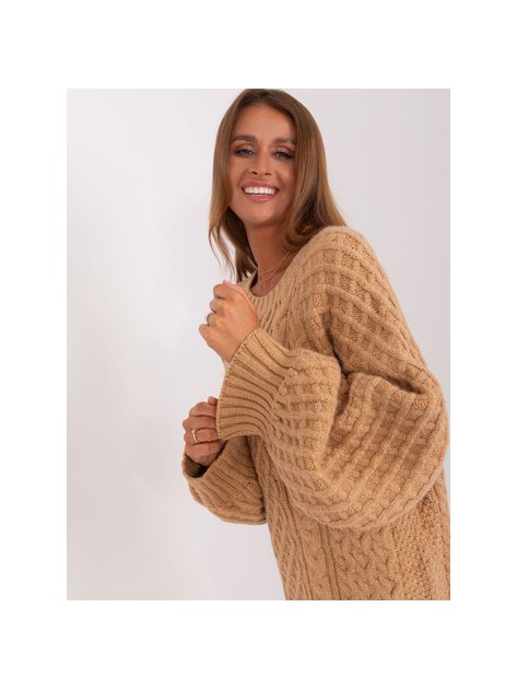 Sweter-AT-SW-2367-2.64P-camelowy