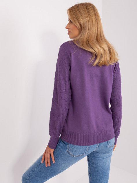 Sweter-AT-SW-2231A.00P-fioletowy