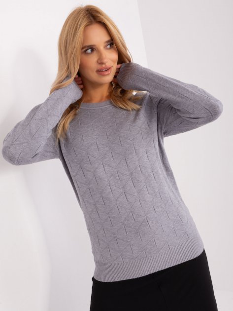 Sweter-AT-SW-232901.25X-szary