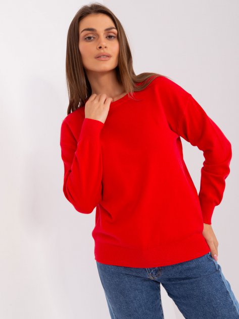 Sweter-AT-SW-2325.95P-czerwony