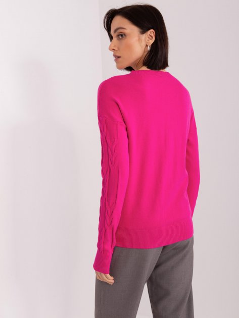 Sweter-AT-SW-2340.10-fuksjowy