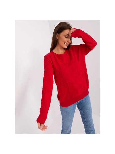 Sweter-AT-SW-2231.99P-czerwony