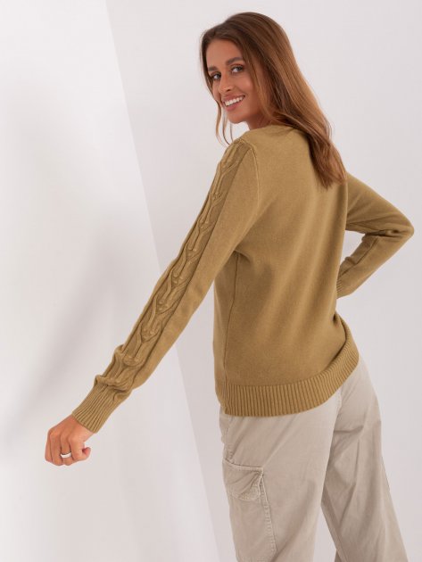 Sweter-AT-SW-2329.98P-oliwkowy