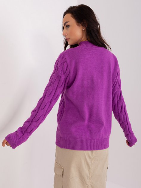 Sweter-AT-SW-2235.00P-fioletowy