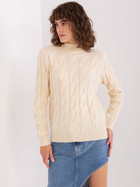 Sweter-AT-SW-2235.00P-jasny beżowy