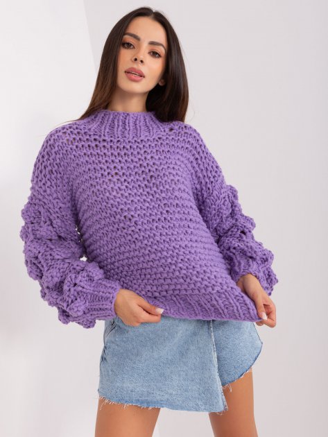 Sweter-AT-SW-2382.97P-fioletowy