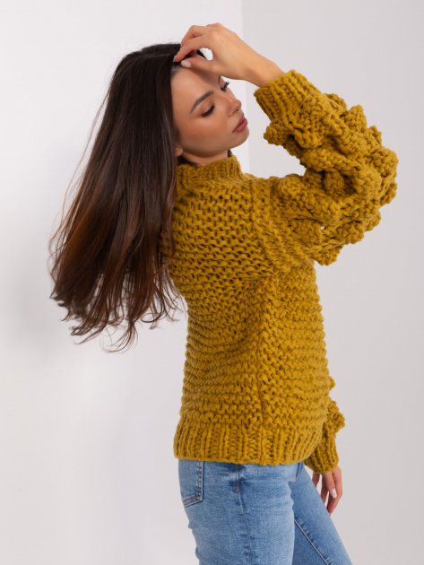 Sweter-AT-SW-2382.97P-oliwkowy