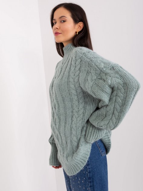 Sweter-AT-SW-2363-2.04P-mietowy