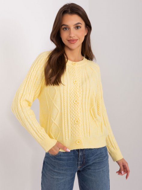 Sweter-AT-SW-2346-2.99P-jasny żółty