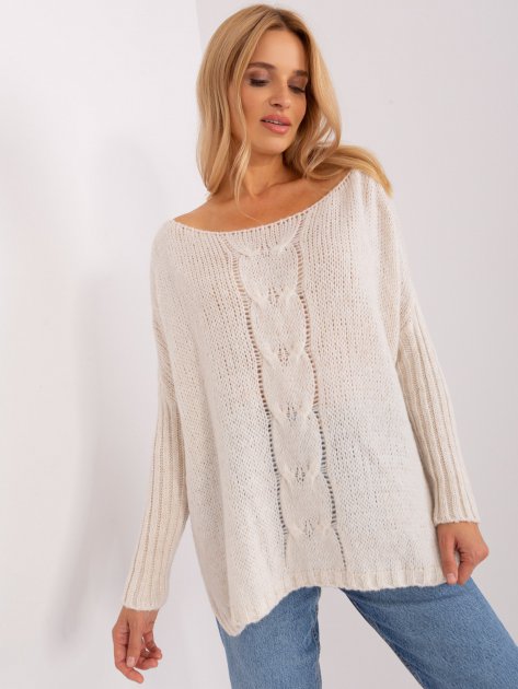 Sweter-TW-SW-BI-559.45-jasny beżowy