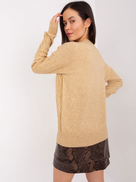 Sweter-AT-SW-2340.22-camelowy