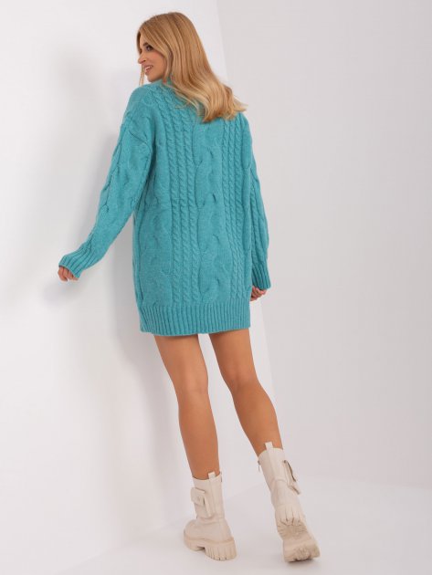 Sweter-AT-SW-2367-1.35P-turkusowy