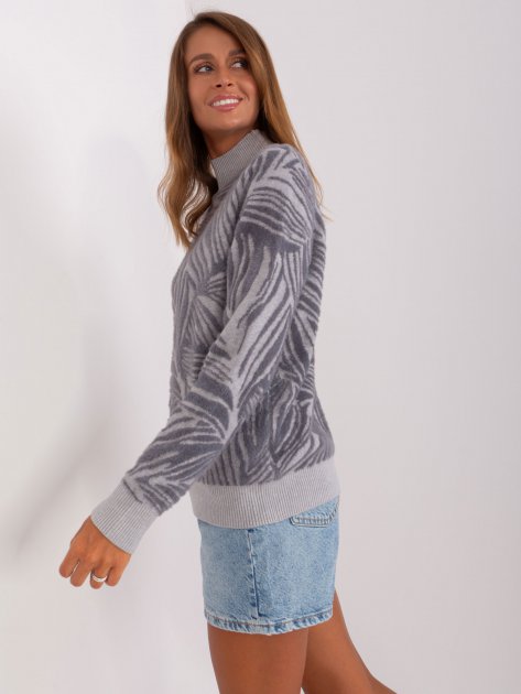 Sweter-AT-SW-2357.96-szary